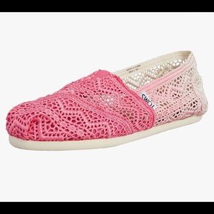 Toms Classic Fuschisa Dip Ombré Flat, sz 6.5